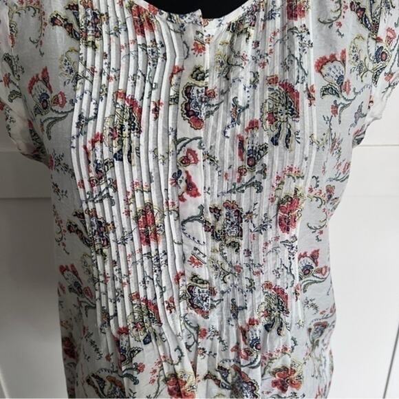 Joie Light and Airy Floral Print Top Blouse - xs - Picture 7 of 10